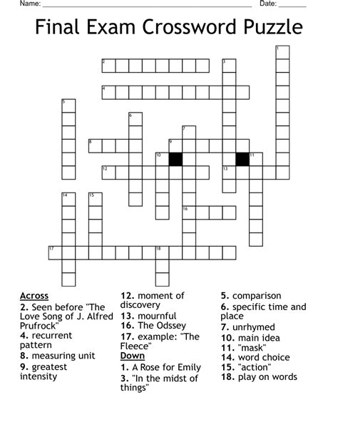 exams crossword clue